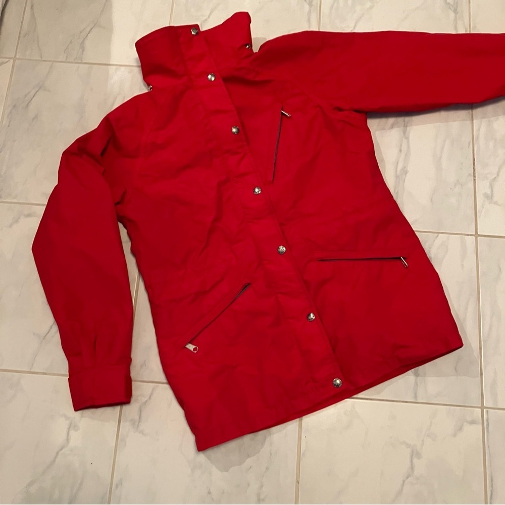 The North Face vintage, made in USA Red Winter rain Jacket. Gortex EUC!
